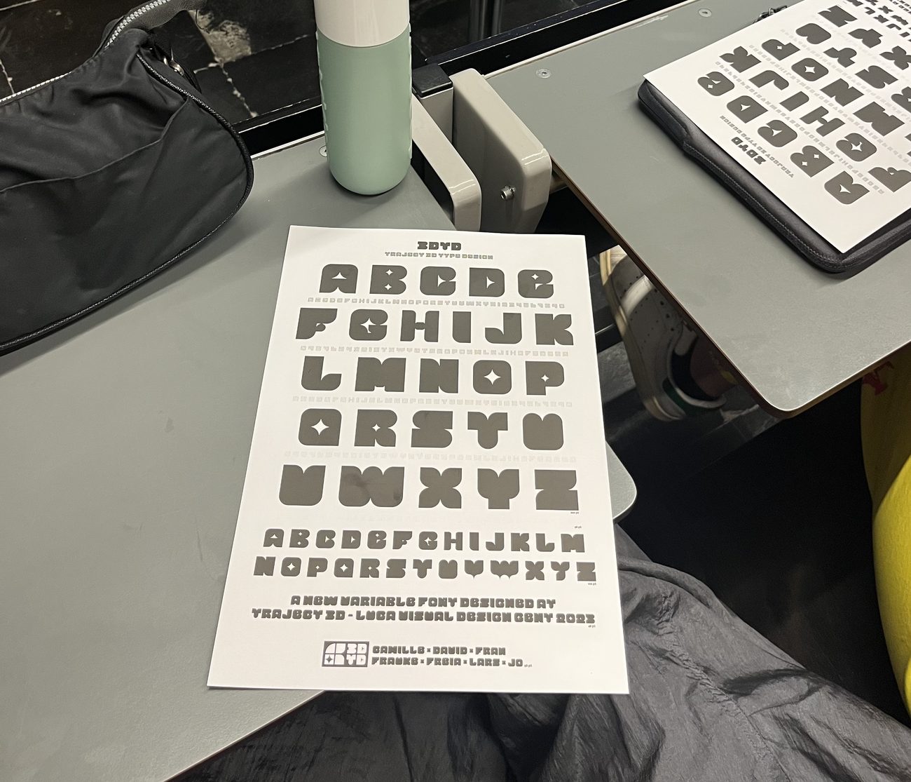 Project 3D — typeface poster